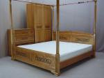 Кровать "Афина с балдахином".Любые размеры.Изготовление возможно из массива сосны и берёзы.